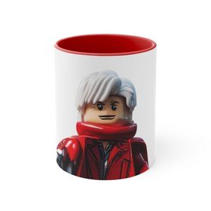 Dante Devil May Cry LEGO STYLE Accent Coffee Mug, 11oz